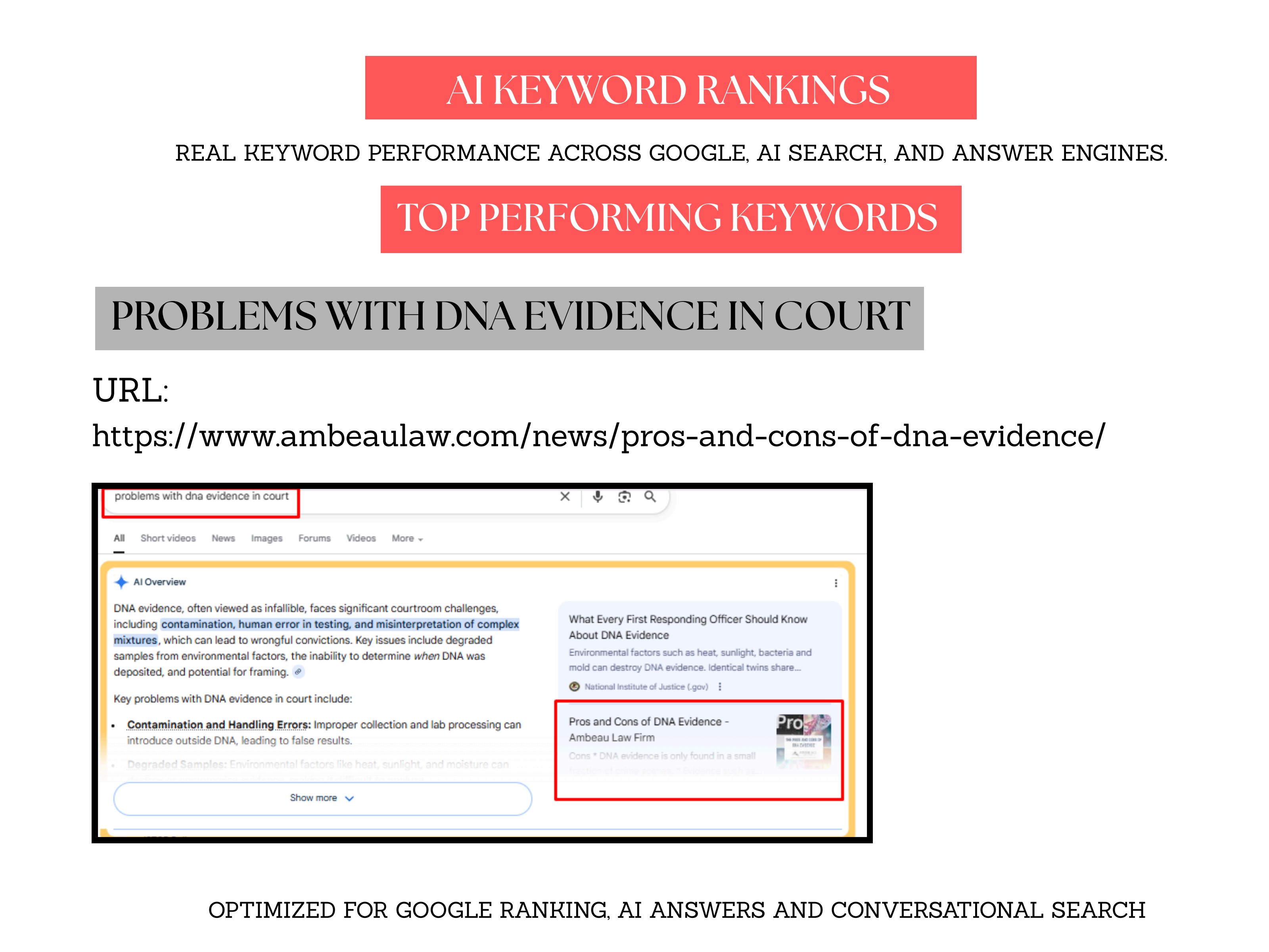 Ambeau Law Firm , AI Search case study